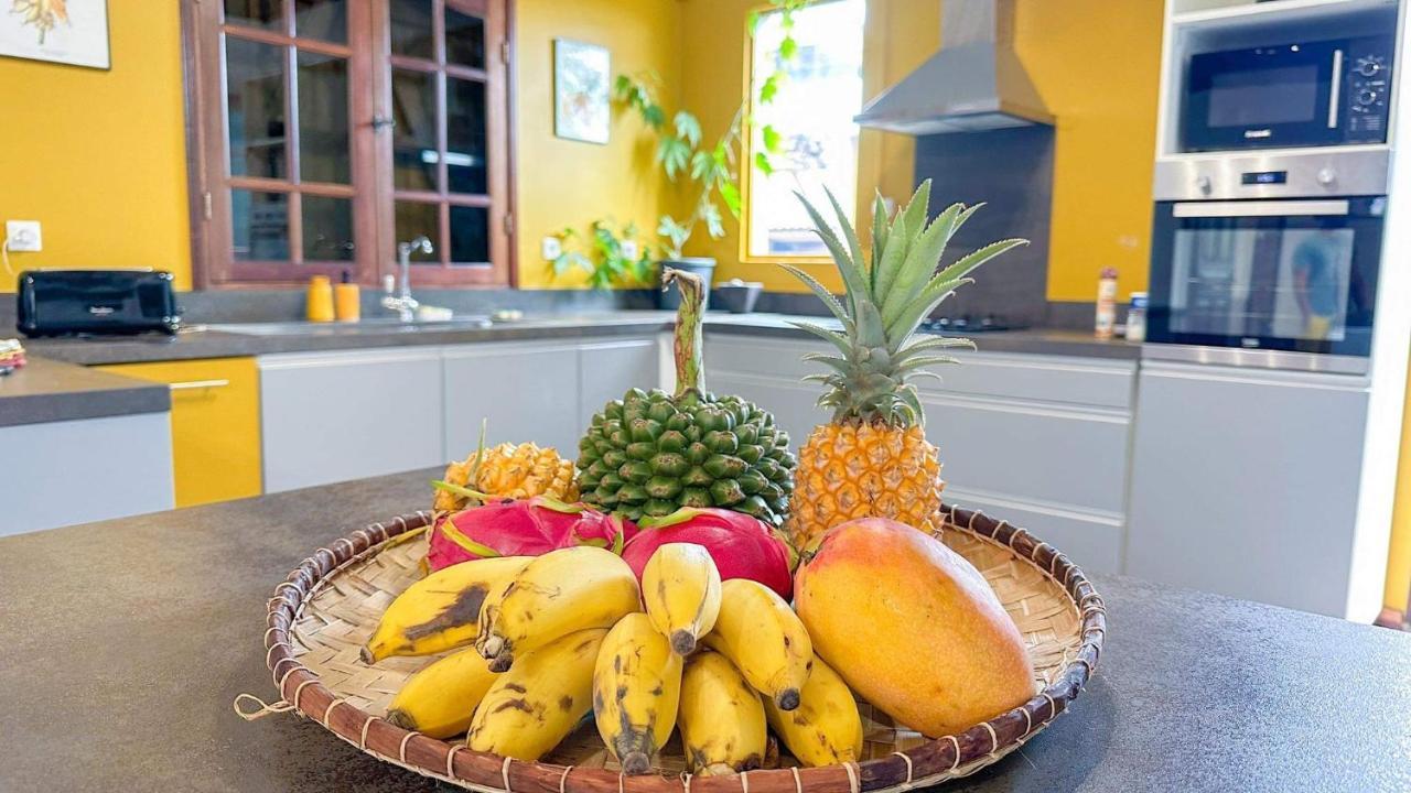 Magnifique Villa Creole Villa Ti Bout Bois Avec Cheminee Au Tevelave Les Avirons Exterior foto